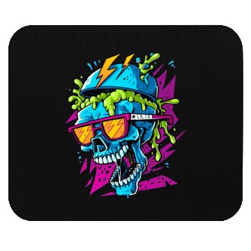 Discover 80's skull, retro vibes Mouse Pads