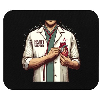 Discover Cardiac Nurse Heart Whisperer Design Mouse Pads