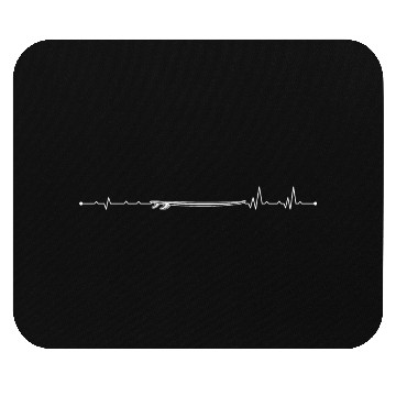 Discover Heartbeat surfing board Mouse Pads