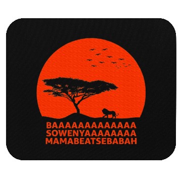 Discover African King Lion BAAA SOWENYAAA Mouse Pads
