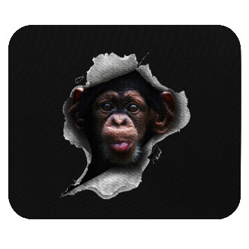 Discover Chimp, Monkey Lover, Chimpanzee, Monkey Mouse Pads