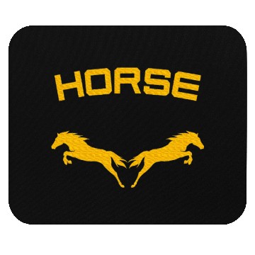 Discover Horses Double Horse Riding Horsepower Lover T Mouse Pads