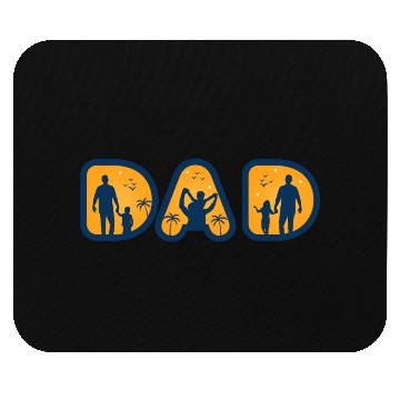 Discover Dad love Son and Daughter Mouse Pads