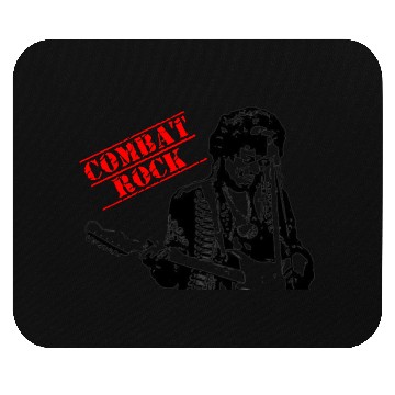 Discover Psychedelic combat rock guitar player funny Mouse Pads