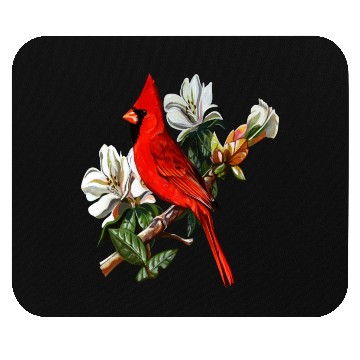 Discover Northern Red Cardinal On A Branch Mouse Pads
