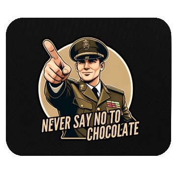 Discover Never say no to chocolate Mouse Pads