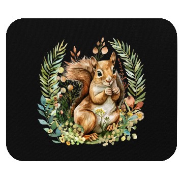 Discover Squirrel Clipart - Woodland Creatures Art, Cute Mouse Pads