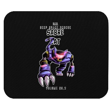 Discover SABRE CAT RACING MECHA! Mouse Pads