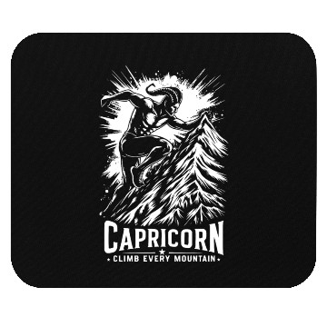 Discover Capricorn Climb every mountain Mouse Pads