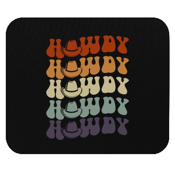 Discover Western Country Texas Cowboy Hat Mouse Pads