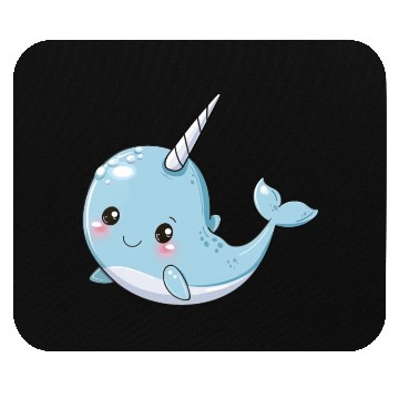 Discover Adorable Narwhal Fantasy Encounter Mouse Pads