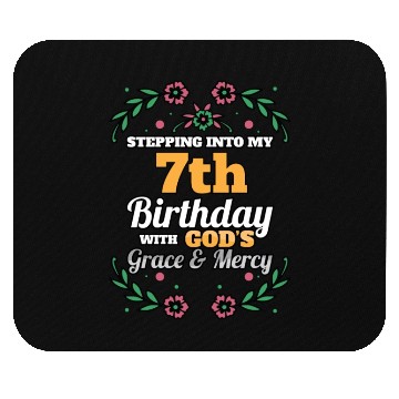 Discover Stepping into my 7th Birthday Religious Bday Mouse Pads