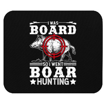 Discover Boar Hunting Funny Wild Hog Hunter Mouse Pads