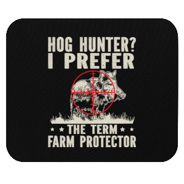 Discover Farm Protector Wild Boar Hunter Mouse Pads