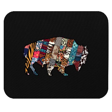 Discover Wild West Bison Mouse Pads