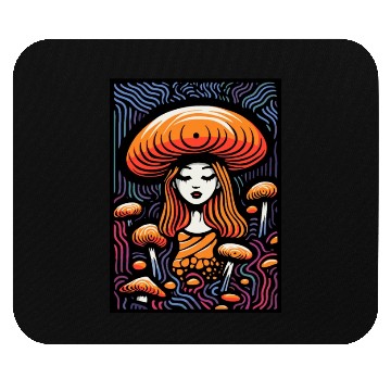 Discover Forest Mushroom Princess Mouse Pads