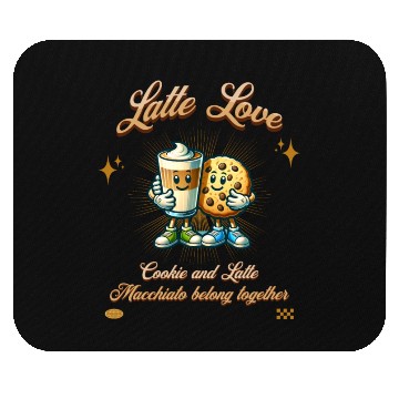 Discover Latte Love Mouse Pads
