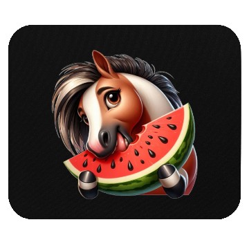 Discover Horses Horse Lover Farmer Melon Summer Mouse Pads
