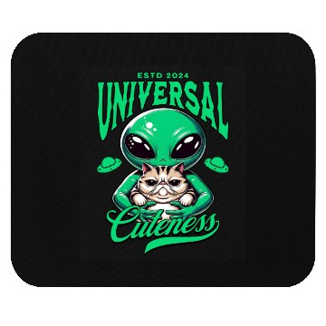 Discover Intergalactic Cat and extraterrestrial Alien Mouse Pads