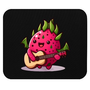 Discover Dragon fruit plays guitar Mouse Pads