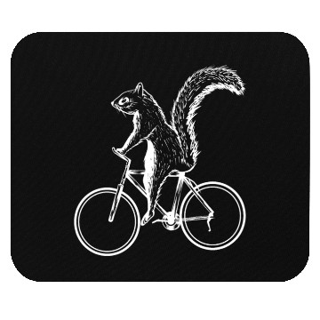 Discover Squirrel On A Bicycle Funny Chipmunks Animal Lover Mouse Pads