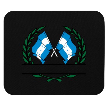 Discover Flags Honduras laurel wreath banner Mouse Pads