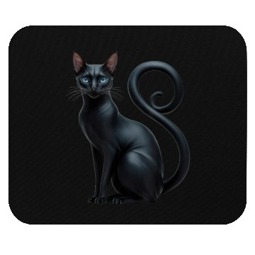 Discover Elegant Black Sphynx Funny Mouse Pads