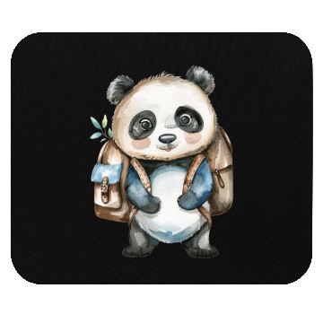 Discover Watercolor Cute School Animals, Back to School Mouse Pads