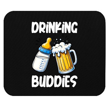 Discover Drinking Buddies Creative Fun Novelty Mouse Pads
