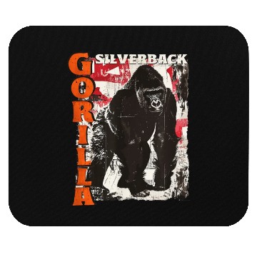 Discover Gorilla Monkey Growling Silverback Mouse Pads