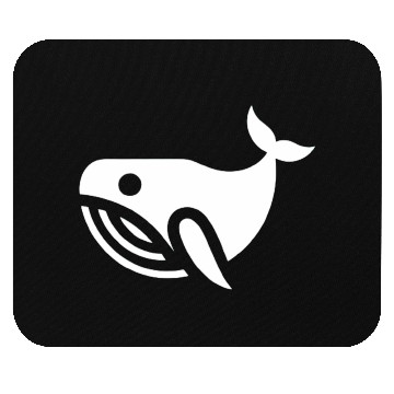 Discover whale in the sea Mouse Pads