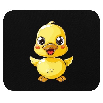 Discover Adorable Yellow Duckling Spread Your Wings Mouse Pads