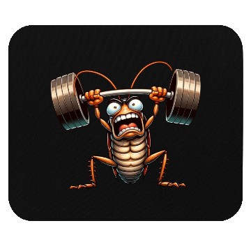 Discover Cockroach weightlifter barbell training workout Mouse Pads