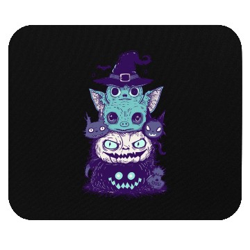 Discover spooky scary friends Mouse Pads