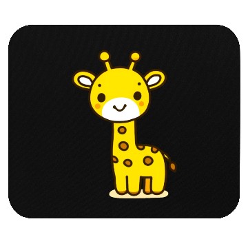 Discover Friendly Stick Figure Giraffe Mouse Pads