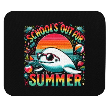 Discover Schools Out For Summer Teacher Beluga Whale Mouse Pads