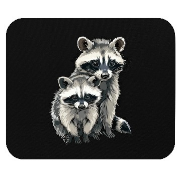Discover Opossum and raccoon Mouse Pads