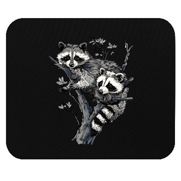 Discover Opossum and raccoon Mouse Pads