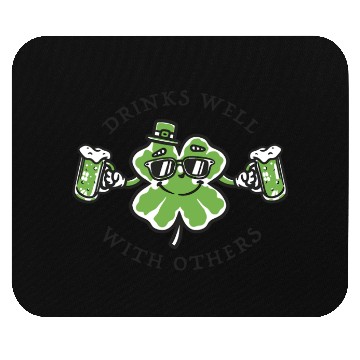 Discover Drinks Well Funnyin St. Pattys Day Drinking Mouse Pads