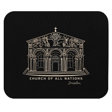 Discover Jerusalem Church Nations Drawing Mouse Pads