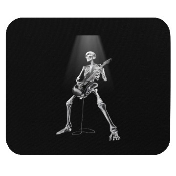 Discover Skeleton Guitar Rock Electric Mouse Pads