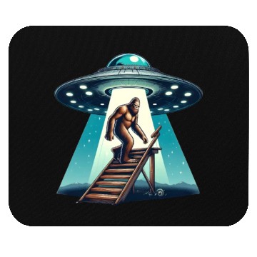 Discover Bigfoot and the UFO Mouse Pads