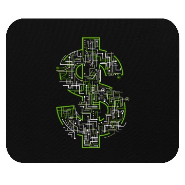 Discover money robot Mouse Pads