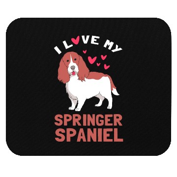 Discover Cute Dog Lover I Love My Springer Spaniel Mouse Pads