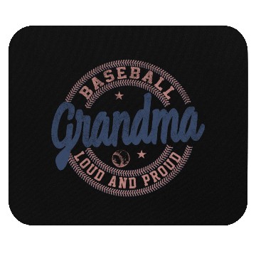 Discover Grandma Baseball Loud And Proud Mouse Pads