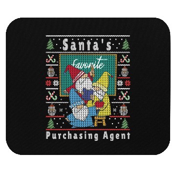 Discover Santas Elfs Ugly Christmas Purchasing-Agent Mouse Pads