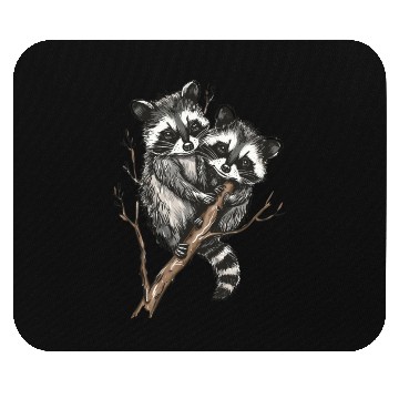 Discover Opossum and raccoon Mouse Pads