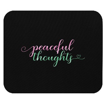 Discover Flowing "Peaceful Thoughts" Watercolor Mouse Pads