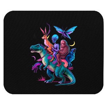 Discover Cryptozoology Cryptid Bigfoot Jackalope Mothman Mouse Pads