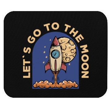 Discover lets go to the moon Classic Mouse Pads
